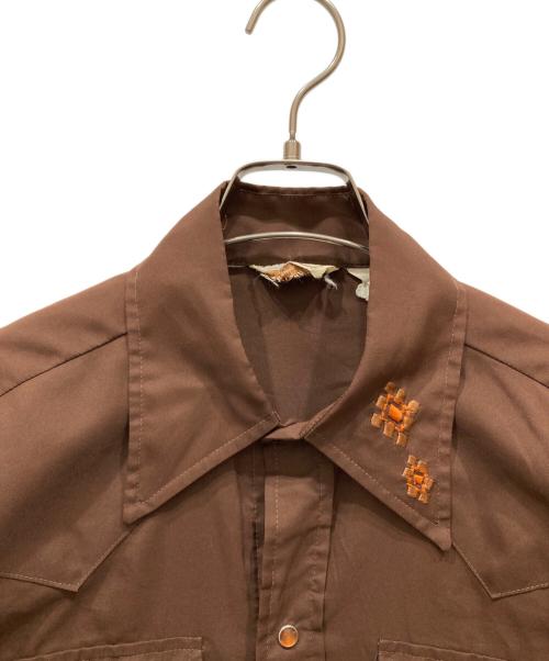 H BAR C（エイチバーシー）H BAR C (エイチバーシー) ウエスタンシャツ ブラウン サイズ:-の古着・服飾アイテム