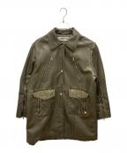 PRANK PROJECTプランクプロジェクト）の古着「ヴィーガンレザーミドルコート」｜ブラウン