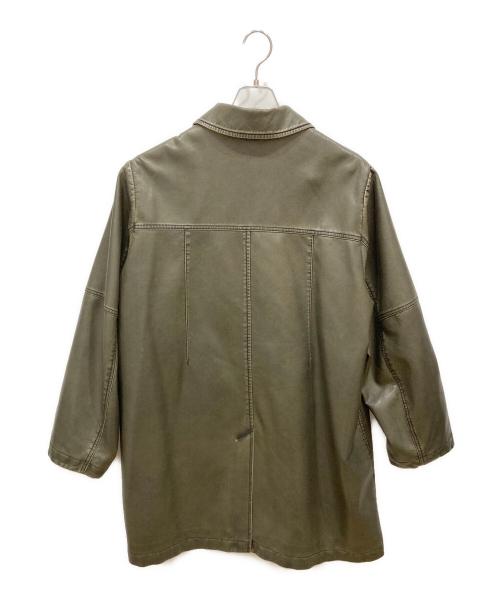 PRANK PROJECT（プランクプロジェクト）PRANK PROJECT (プランクプロジェクト) ヴィーガンレザーミドルコート ブラウン サイズ:FREEの古着・服飾アイテム