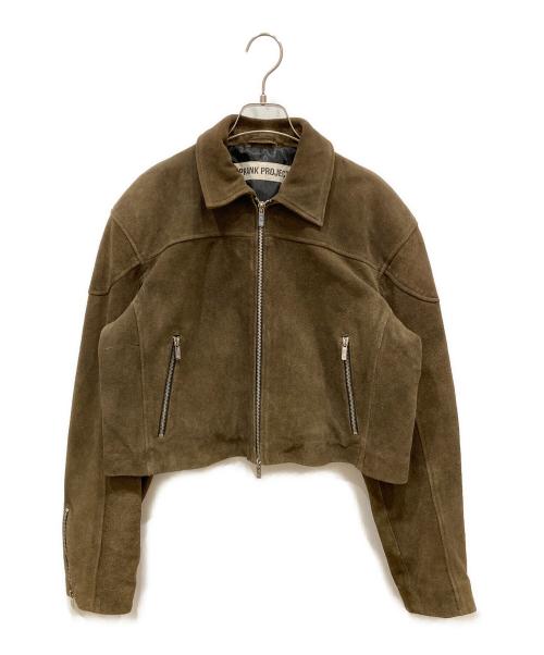 PRANK PROJECT（プランクプロジェクト）PRANK PROJECT (プランクプロジェクト) スウェードクロップドモトジャケット ブラウン サイズ:不明の古着・服飾アイテム