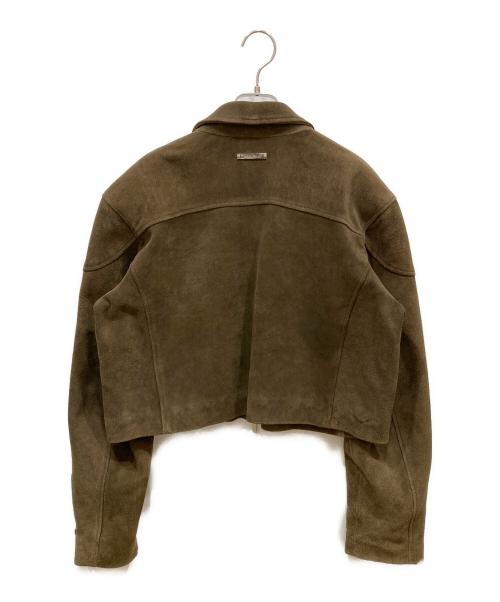 PRANK PROJECT（プランクプロジェクト）PRANK PROJECT (プランクプロジェクト) スウェードクロップドモトジャケット ブラウン サイズ:不明の古着・服飾アイテム