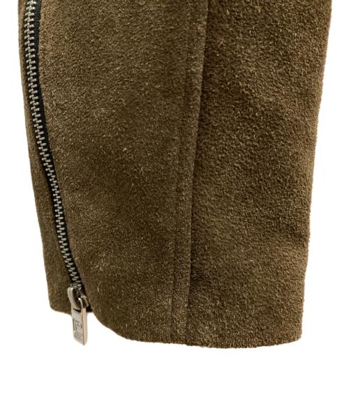 PRANK PROJECT（プランクプロジェクト）PRANK PROJECT (プランクプロジェクト) スウェードクロップドモトジャケット ブラウン サイズ:不明の古着・服飾アイテム