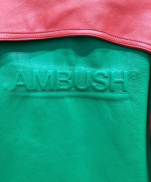 AMBUSH（アンブッシュ）AMBUSH (アンブッシュ) レザーセットアップ レッド×グリーン サイズ:SIZE 2の古着・服飾アイテム