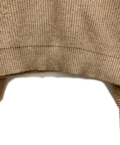 Quinn（クイン）Quinn (クイン) Vネックニット ベージュ サイズ:SIZE 1の古着・服飾アイテム