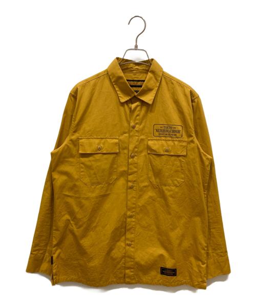 NEIGHBORHOOD（ネイバーフッド）NEIGHBORHOOD (ネイバーフッド) CLASSIC WORK/C-SHIRT.LS オレンジ サイズ:Ⅿの古着・服飾アイテム