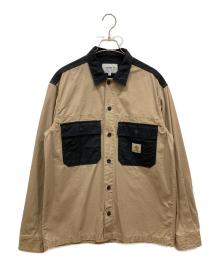 Carhartt WIP（カーハート ワーク イン プログレス）の古着「L/S Sierra Shirt」｜ベージュ×ブラック