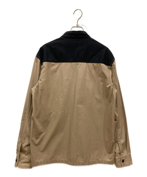 Carhartt WIP（カーハート ワーク イン プログレス）CARHARTT WIP (カーハート ワーク イン プログレス) L/S Sierra Shirt ベージュ×ブラック サイズ:SIZE Mの古着・服飾アイテム