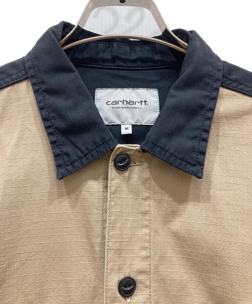 Carhartt WIP（カーハート ワーク イン プログレス）CARHARTT WIP (カーハート ワーク イン プログレス) L/S Sierra Shirt ベージュ×ブラック サイズ:SIZE Mの古着・服飾アイテム