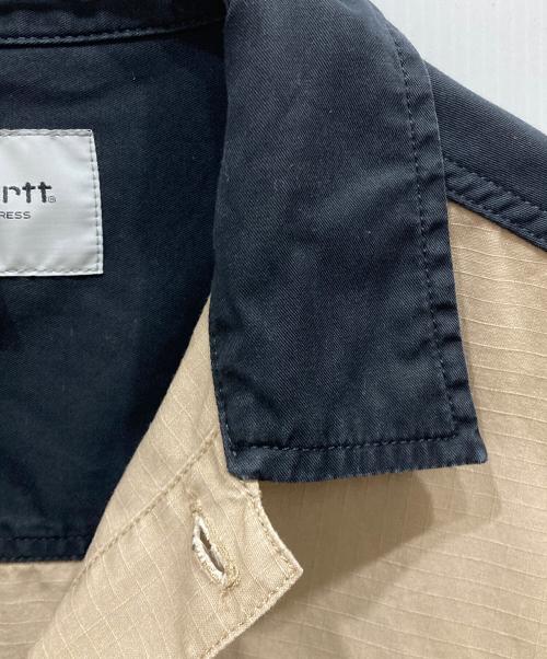 Carhartt WIP（カーハート ワーク イン プログレス）CARHARTT WIP (カーハート ワーク イン プログレス) L/S Sierra Shirt ベージュ×ブラック サイズ:SIZE Mの古着・服飾アイテム