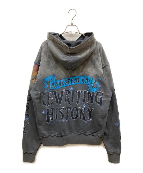 FIRST ROW（ファーストロウ）FIRST ROW (ファーストロウ) ANCESTRAL CALL SPIRIT WALKER HOODIE　アンセストラルコールスピリットウォーカーフーディー グレー サイズ:SIZE Sの古着・服飾アイテム