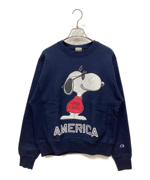 Champion REVERSE WEAVE（チャンピオン リバース ウィーブ）Champion REVERSE WEAVE (チャンピオン リバース ウィーブ) JACKSON MATISSE (ジャクソンマティス) PEANUTS (ピーナッツ) プリントスウェット ネイビー サイズ:SIZE Sの古着・服飾アイテム