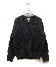 L.L.Bean（エルエルビーン）の古着「フィッシャーマンニットカーディガン」｜ブラック