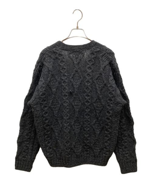 L.L.Bean（エルエルビーン）L.L.Bean (エルエルビーン マウンテンパーカー) フィッシャーマンニットカーディガン ブラック サイズ:Sの古着・服飾アイテム