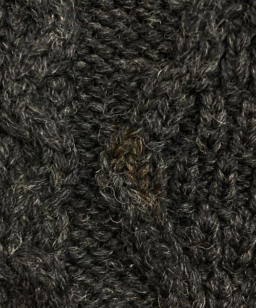 L.L.Bean（エルエルビーン）L.L.Bean (エルエルビーン マウンテンパーカー) フィッシャーマンニットカーディガン ブラック サイズ:Sの古着・服飾アイテム