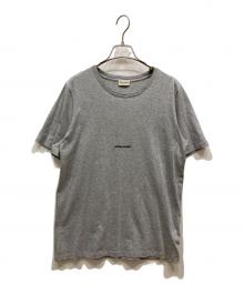 Saint Laurent Paris（サンローランパリ）の古着「ロゴプリントTシャツ」｜グレー