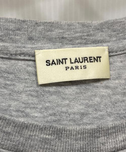 Saint Laurent Paris（サンローランパリ）Saint Laurent Paris (サンローランパリ) ロゴプリントTシャツ グレー サイズ:Mの古着・服飾アイテム