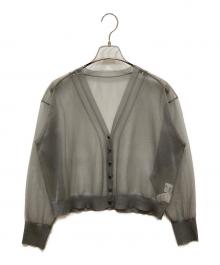 martinique（マルティニーク）の古着「シアーナイロンポリエステルカーディガン」｜グレー