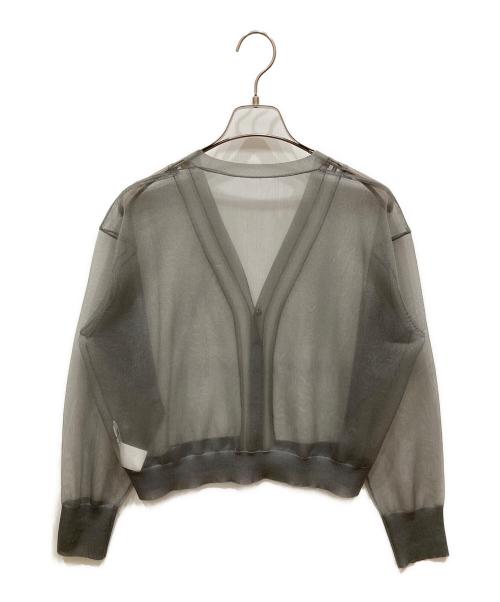 martinique（マルティニーク）martinique (マルティニーク) シアーナイロンポリエステルカーディガン グレー サイズ:不明の古着・服飾アイテム