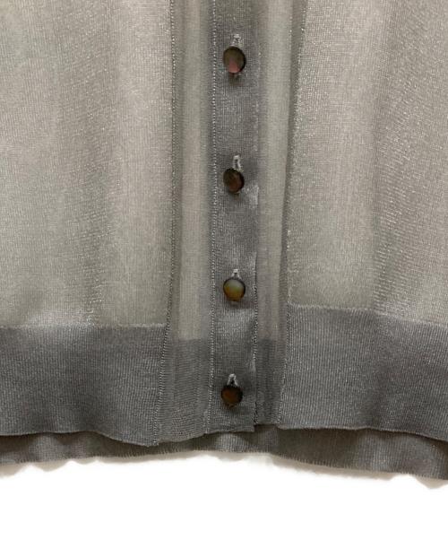 martinique（マルティニーク）martinique (マルティニーク) シアーナイロンポリエステルカーディガン グレー サイズ:不明の古着・服飾アイテム