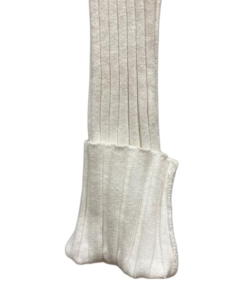 Vivienne Westwood RED LABEL（ヴィヴィアンウエストウッドレッドレーベル）Vivienne Westwood RED LABEL (ヴィヴィアンウエストウッドレッドレーベル) 刺繍ロゴリブニット ホワイト サイズ:SIZE 00の古着・服飾アイテム