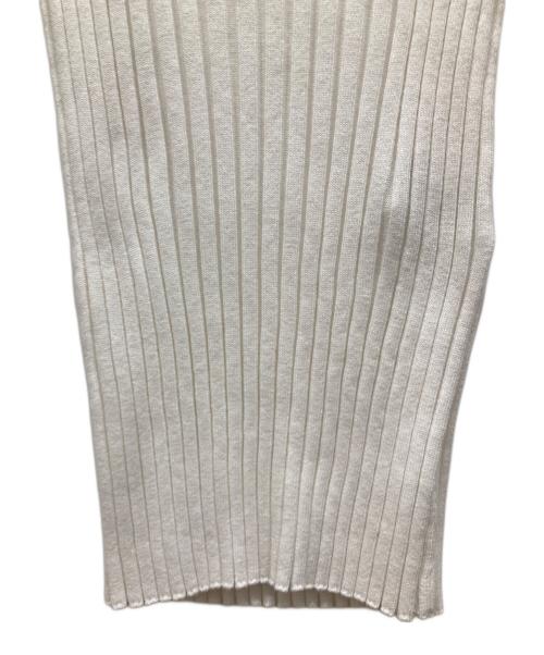 Vivienne Westwood RED LABEL（ヴィヴィアンウエストウッドレッドレーベル）Vivienne Westwood RED LABEL (ヴィヴィアンウエストウッドレッドレーベル) 刺繍ロゴリブニット ホワイト サイズ:SIZE 00の古着・服飾アイテム