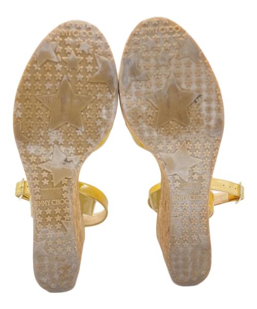 JIMMY CHOO（ジミーチュウ）JIMMY CHOO (ジミーチュウ) ストラップサンダル イエロー サイズ:SIZE 38の古着・服飾アイテム