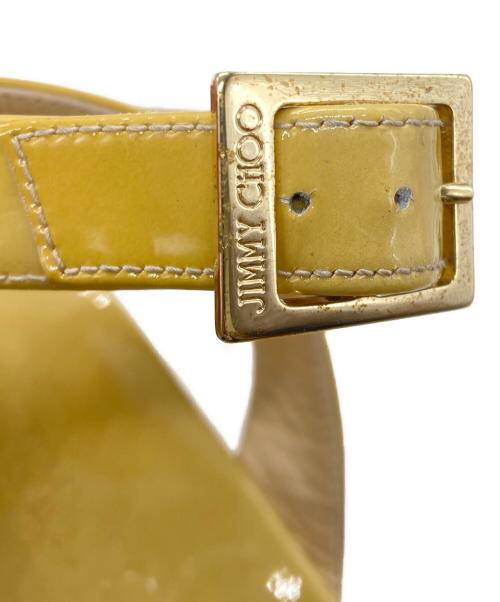 JIMMY CHOO（ジミーチュウ）JIMMY CHOO (ジミーチュウ) ストラップサンダル イエロー サイズ:SIZE 38の古着・服飾アイテム