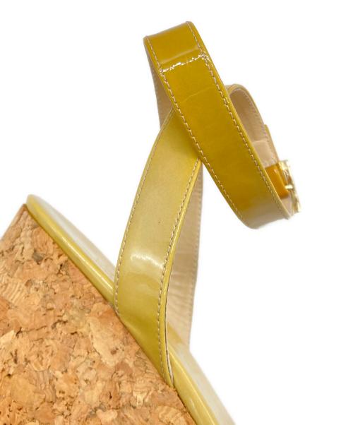 JIMMY CHOO（ジミーチュウ）JIMMY CHOO (ジミーチュウ) ストラップサンダル イエロー サイズ:SIZE 38の古着・服飾アイテム