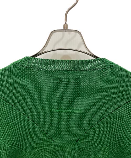 Maison MIHARA YASUHIRO（メゾン ミハラ ヤスヒロ）Maison MIHARA YASUHIRO (メゾン ミハラ ヤスヒロ) サイドスリットニット グリーン サイズ:FREEの古着・服飾アイテム