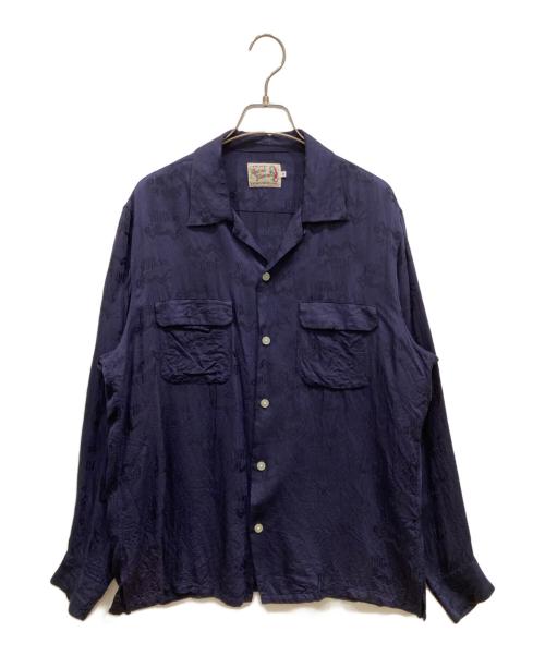 Hysteric Glamour（ヒステリックグラマー）Hysteric Glamour (ヒステリックグラマー) 総柄レーヨンシャツ ネイビー サイズ:SIZE Mの古着・服飾アイテム
