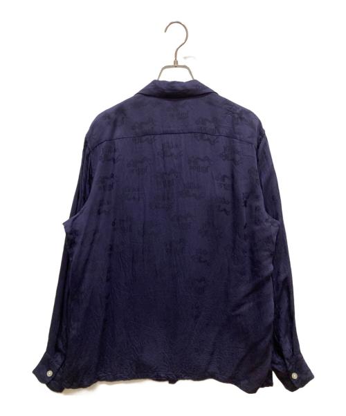 Hysteric Glamour（ヒステリックグラマー）Hysteric Glamour (ヒステリックグラマー) 総柄レーヨンシャツ ネイビー サイズ:SIZE Mの古着・服飾アイテム
