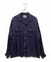 Hysteric Glamour（ヒステリックグラマー）の古着「総柄レーヨンシャツ」｜ネイビー
