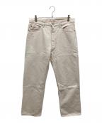 NEUTRALWORKS.ニュートラルワークス.）の古着「OLEANDER/ DENIM PANTS」｜ホワイト