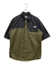 THE NORTH FACE（ザ ノース フェイス）の古着「S/S Nuptse Shir」｜ブラック×カーキ