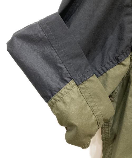 THE NORTH FACE（ザ ノース フェイス）THE NORTH FACE (ザ ノース フェイス) S/S Nuptse Shir ブラック×カーキ サイズ:SIZE Mの古着・服飾アイテム