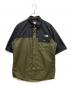 THE NORTH FACE（ザ ノース フェイス）の古着「S/S Nuptse Shir」｜ブラック×カーキ