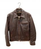 Schottショット）の古着「ライナー付きステアハイドレザーシングルライダースジャケット」｜ブラウン