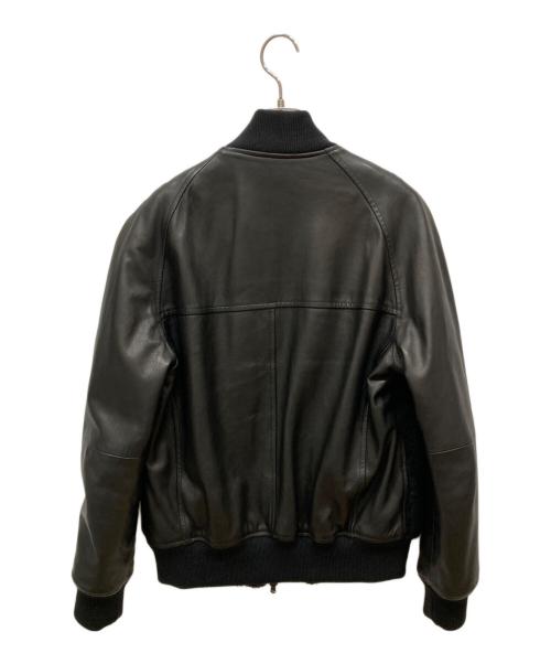 EMMETI（エンメティ）EMMETI (エンメティ) ムートンレザーブルゾン ブラック サイズ:40の古着・服飾アイテム