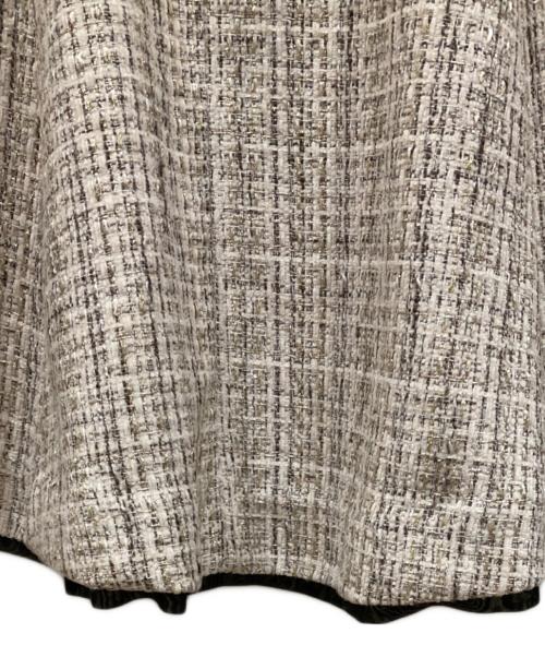 HER LIP TO（ハーリップトゥ）Her lip to (ハーリップトゥ) Margaux Tweed Mini Dress petale アイボリー サイズ:SIZE Sの古着・服飾アイテム