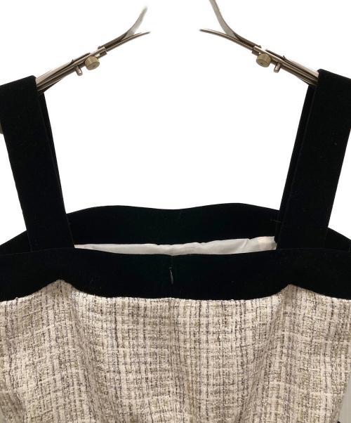 HER LIP TO（ハーリップトゥ）Her lip to (ハーリップトゥ) Margaux Tweed Mini Dress petale アイボリー サイズ:SIZE Sの古着・服飾アイテム