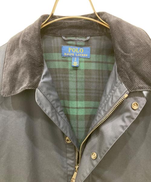 POLO RALPH LAUREN（ポロ・ラルフローレン）POLO RALPH LAUREN (ポロ・ラルフローレン) 襟コーデュロイハンティングジャケット ネイビー サイズ:Sの古着・服飾アイテム