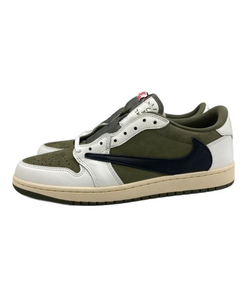 NIKE（ナイキ）NIKE (ナイキ) Travis Scott (トラヴィススコット) Air Jordan 1 Low OG SP ホワイト×オリーブ サイズ:29.5の古着・服飾アイテム