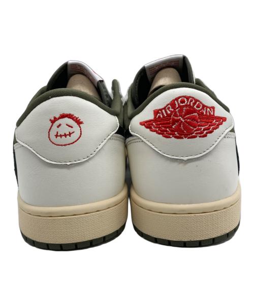 NIKE（ナイキ）NIKE (ナイキ) Travis Scott (トラヴィススコット) Air Jordan 1 Low OG SP ホワイト×オリーブ サイズ:29.5の古着・服飾アイテム