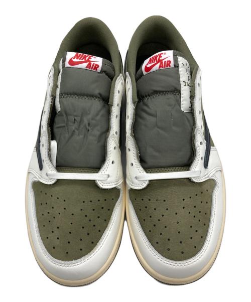 NIKE（ナイキ）NIKE (ナイキ) Travis Scott (トラヴィススコット) Air Jordan 1 Low OG SP ホワイト×オリーブ サイズ:29.5の古着・服飾アイテム