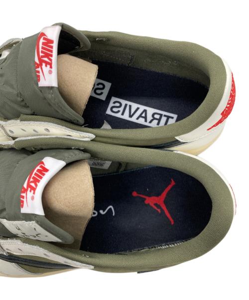 NIKE（ナイキ）NIKE (ナイキ) Travis Scott (トラヴィススコット) Air Jordan 1 Low OG SP ホワイト×オリーブ サイズ:29.5の古着・服飾アイテム