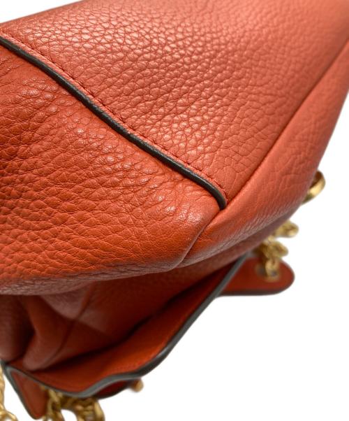 TORY BURCH（トリーバーチ）TORY BURCH (トリーバーチ) レザーショルダーバッグ オレンジの古着・服飾アイテム