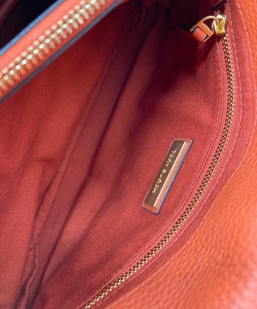 TORY BURCH（トリーバーチ）TORY BURCH (トリーバーチ) レザーショルダーバッグ オレンジの古着・服飾アイテム