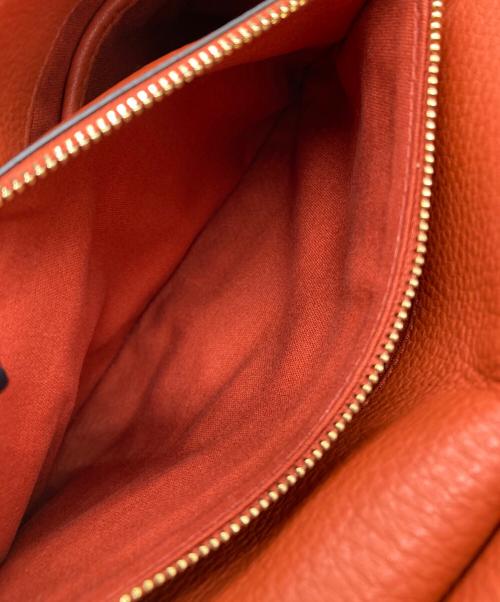 TORY BURCH（トリーバーチ）TORY BURCH (トリーバーチ) レザーショルダーバッグ オレンジの古着・服飾アイテム