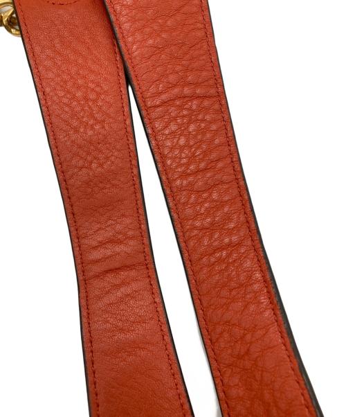 TORY BURCH（トリーバーチ）TORY BURCH (トリーバーチ) レザーショルダーバッグ オレンジの古着・服飾アイテム