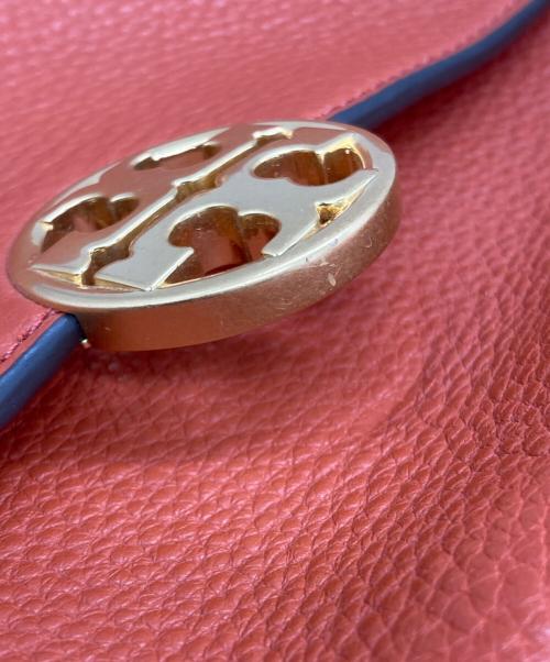 TORY BURCH（トリーバーチ）TORY BURCH (トリーバーチ) レザーショルダーバッグ オレンジの古着・服飾アイテム
